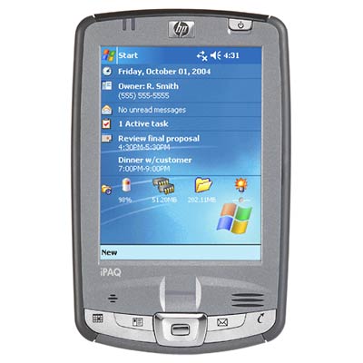 HP iPAQ hx2750 Pocket PC Removable/rechargeable Lithium Ion 